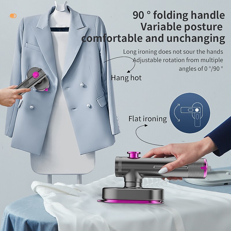 New Handheld Ironing Machine Portable Household Small Mini Steam Iron European and American Standard Hanging Ironin3