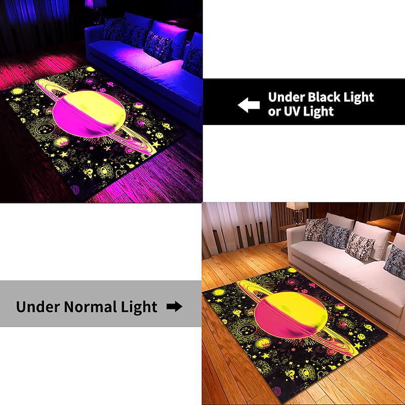 Tree of Life Blacklight Rug Carpet Floor Mat UV Reactive Glow in the Dark Rug Large Non-Slip Rug Mat Carpet for Room Decor4
