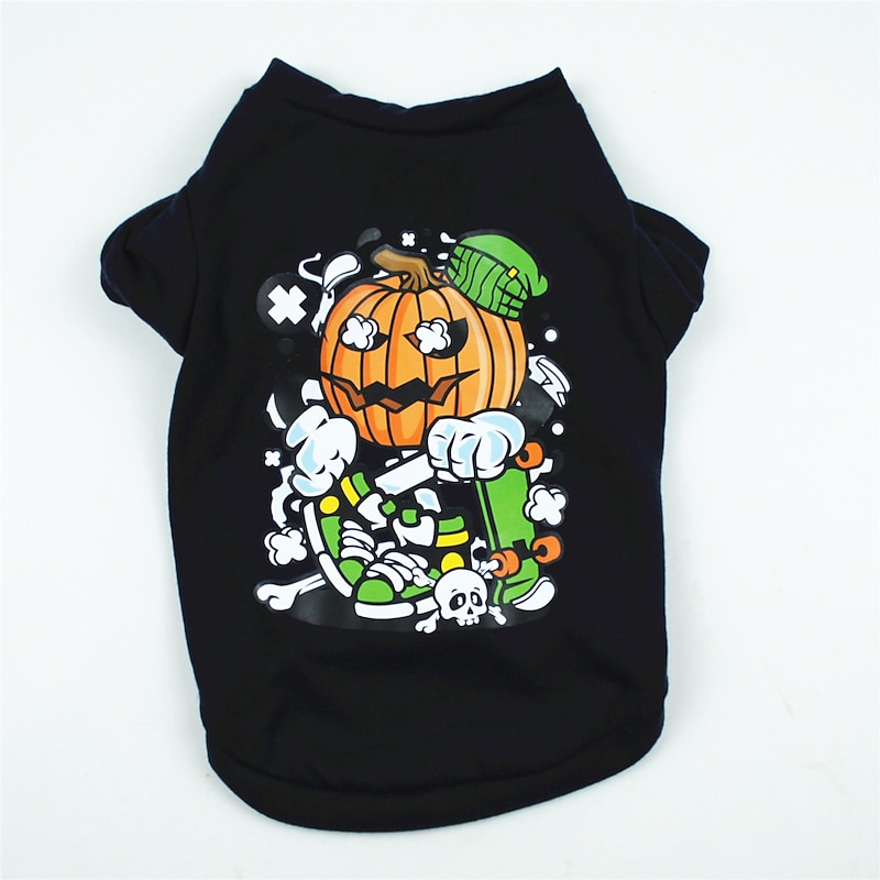 Dog Cat Shirt / T-Shirt Fashion Cool Waterproof Breathable Soft Washable Comfortable Outdoor Halloween Casual Daily Dog Clothing for Bichon Frise Pomeranian Baby Pet Papillon Small4