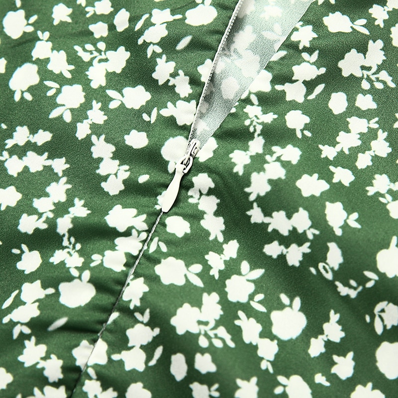 Women's Wrap Dress Floral Ditsy Floral Button Print V Neck Midi Dress Classic Daily Vacation Short Sleeve Summer Spring4