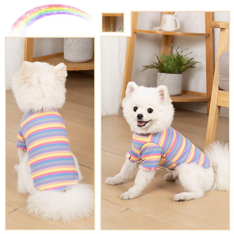 Dog Cat Sweater Jumper Fashion Cute Waterproof Breathable Soft Washable Comfortable Outdoor Casual Daily Dog Clothing for Bichon Frise Pomeranian Baby Pet Papillon Small3