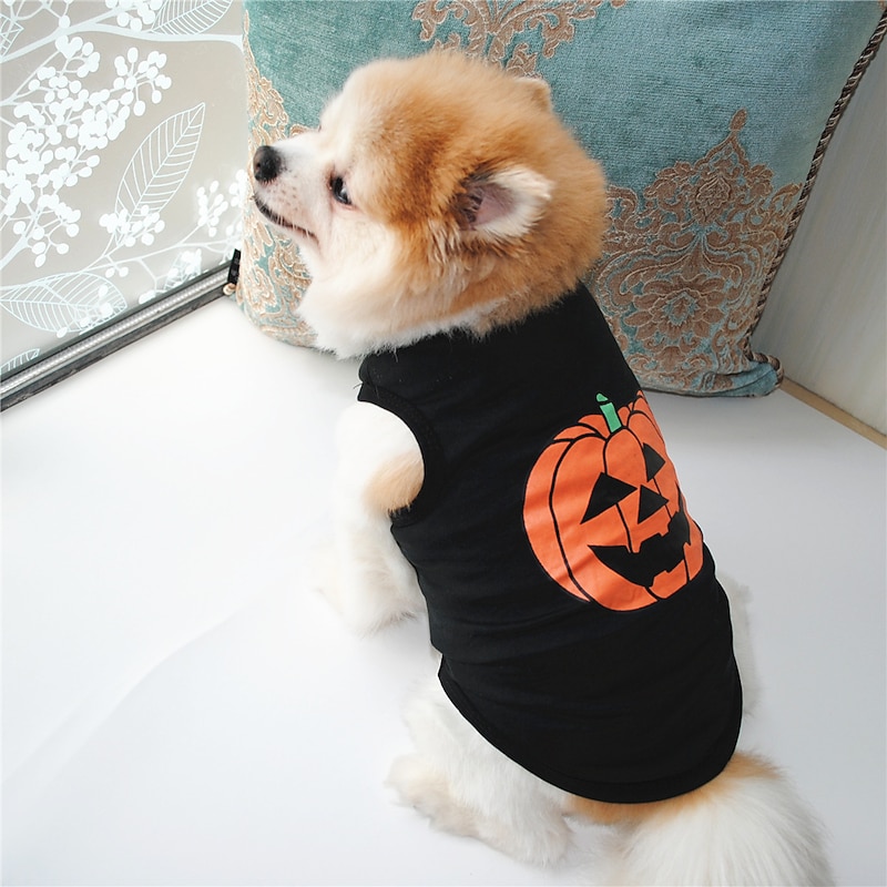 Dog Cat Shirt / T-Shirt Vest Fashion Cool Waterproof Breathable Soft Washable Comfortable Outdoor Halloween Casual Daily Dog Clothing for Bichon Frise Pomeranian Baby Pet Papillon Small2