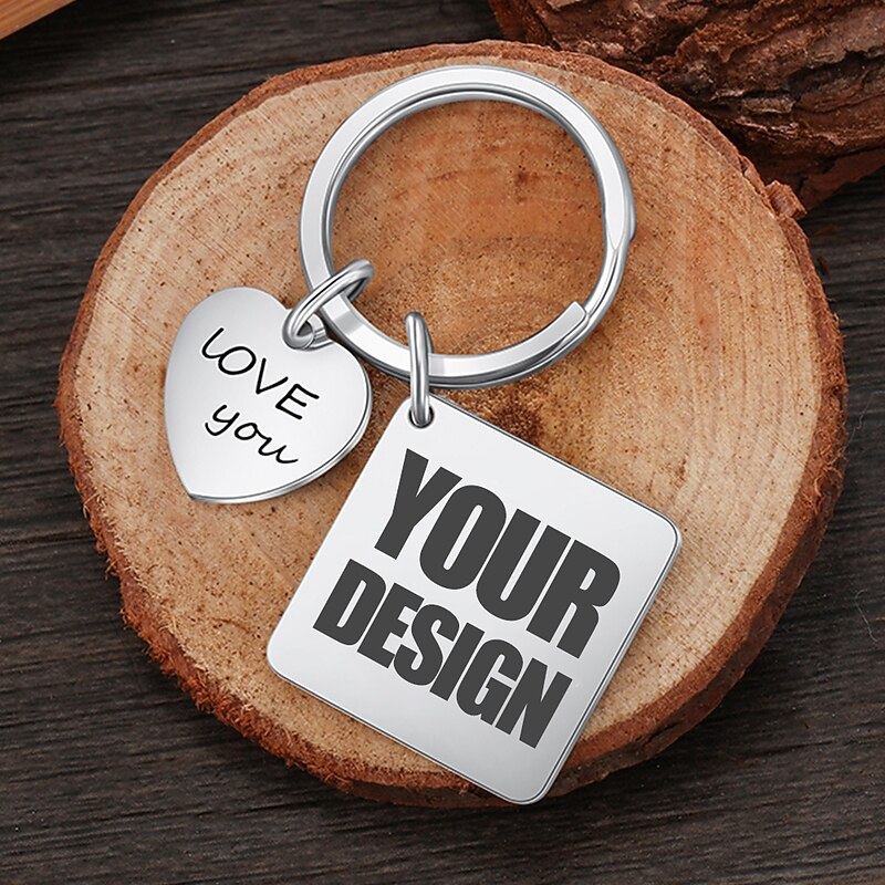 Personalized  Engraved Color Printed Keychain, Customized Photos Stainless Steel Keychain Double Sided, Anniversary Gift Couple Birthday Gift women/men Personalized Valentine Gift Custom Made3