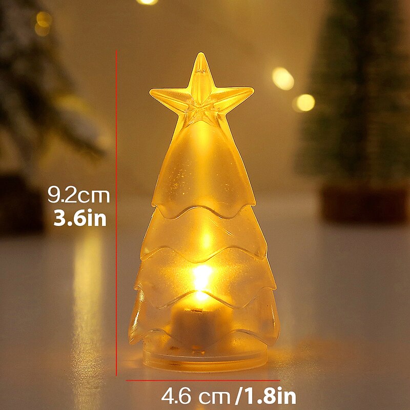 LED Electronic Candle Light Christmas Christmas Tree Decoration KTV Party Atmosphere Crystal Night Light Desktop Decoration2