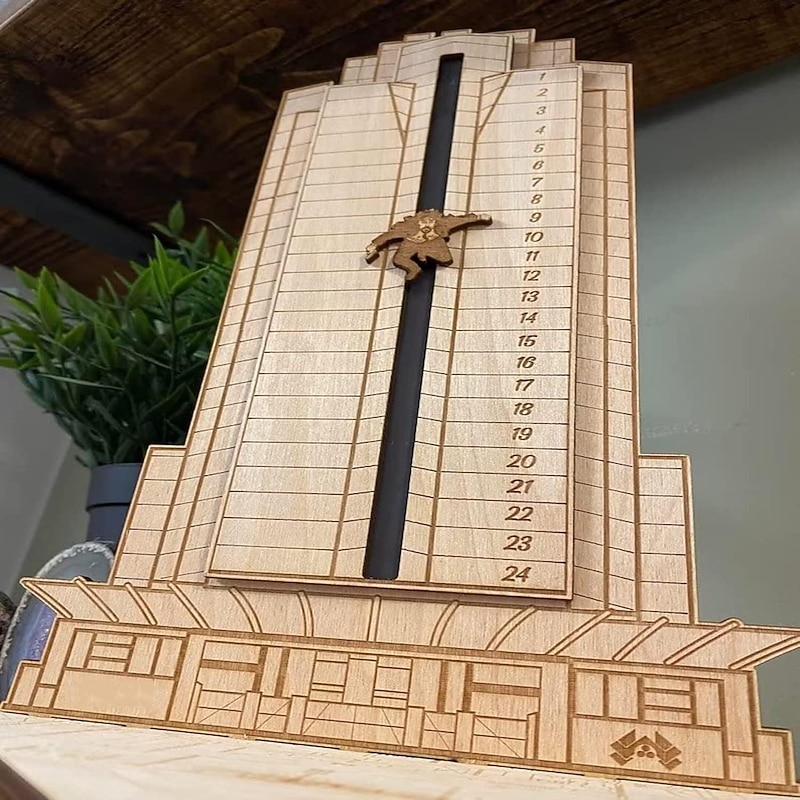 Christmas Die Hard Advent Calendar 2025 | Hans Gruber Advent Calendar | Wooden Advent Calendar | Christmas Countdown Advent Calendars | Funny Gifts Unique the Offices Advent Calendar4