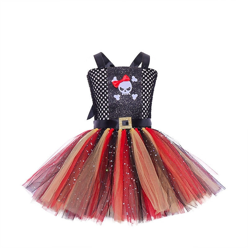 Pirate Halloween Dress Cosplay Costume Tutu Carnival Costume Cosplay Kid's Girls' Carnival Masquerade Party / Evening Easy Halloween Costumes Dress Up4