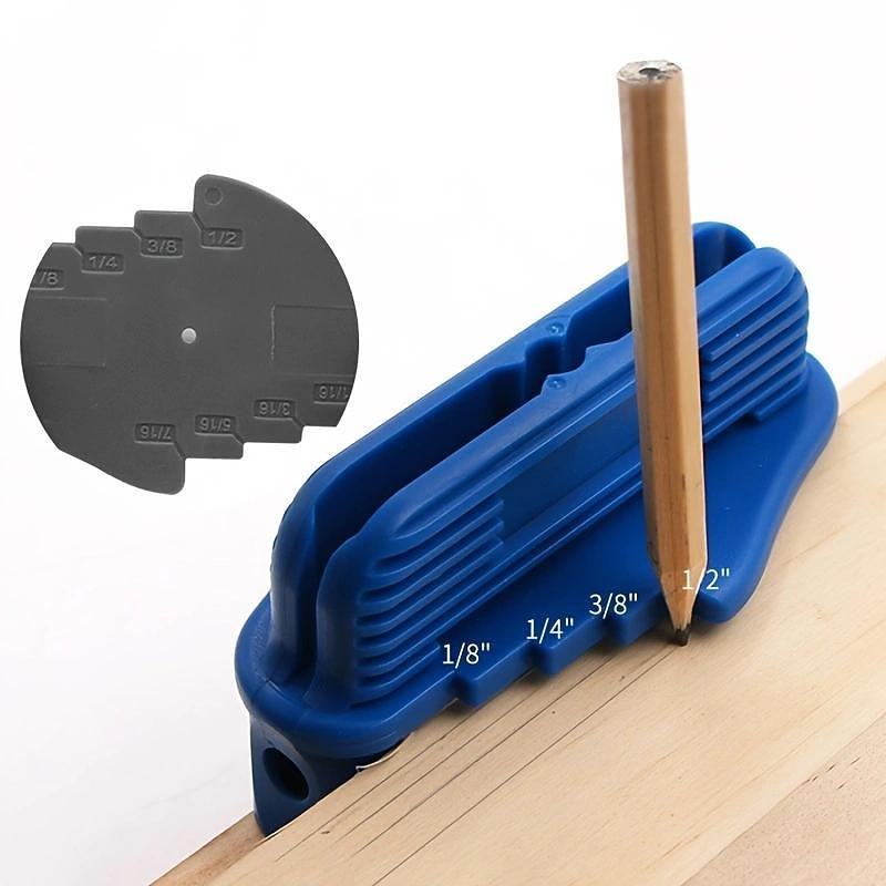 Woodworking Drilling Locator Center Scriber,Finder Scribe Pen Score Gauge Offset Scribe Contour Gauge For Wood Tools2