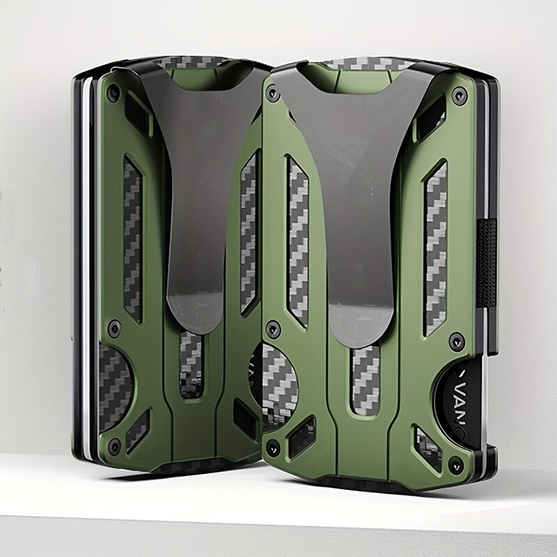 1pcs Credit Card Holder Wallet Plastic Metal Name Card Holder with Magnetic Shut Multi Credit Card Protector for Women Men2