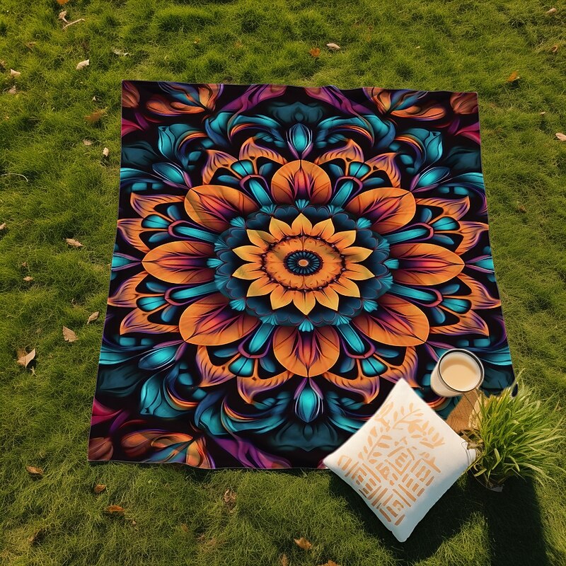 3D Mandala Bohemian Hanging Tapestry Wall Art Large Tapestry Mural Decor Photograph Backdrop Blanket Curtain Home Bedroom Living Room Decoration 16