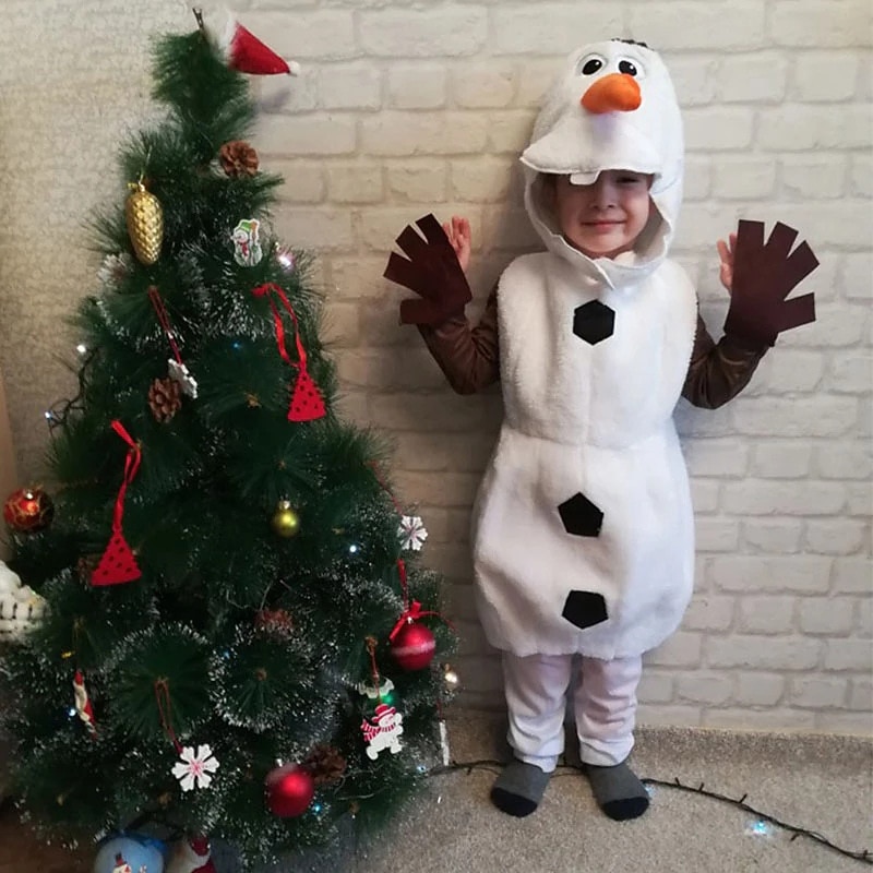 Frozen Olaf Theme Party Costume Cosplay Movie Cosplay for Boys Girls' Kid's Carnival Masquerade4