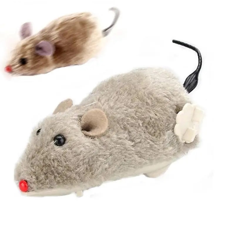 Interactive Cat Toy 1pc Wind-Up Plush Mouse - Stimulate Your Cat's Natural Instincts!4