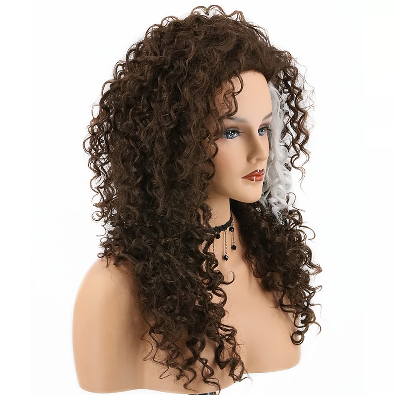 Bellatrix Lestrange Wig Women's Dark Brown Long Wavy Curly Hair Carnival Cosplay Costume Wig4