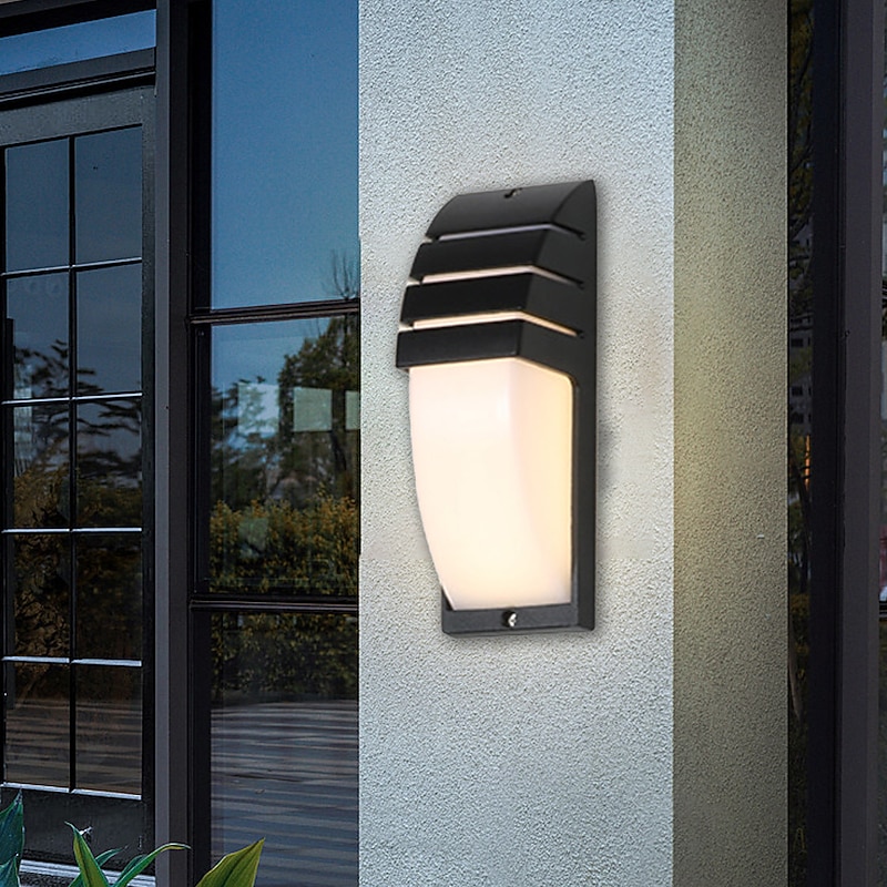 Outdoor Wall Sconce Motion Sensor Acrylic Aluminum Waterproof IP65 Wall Fixture Lighting Aluminum LED Exterior Sconce for Indoor Outdoor Patio Porch 110-240V4