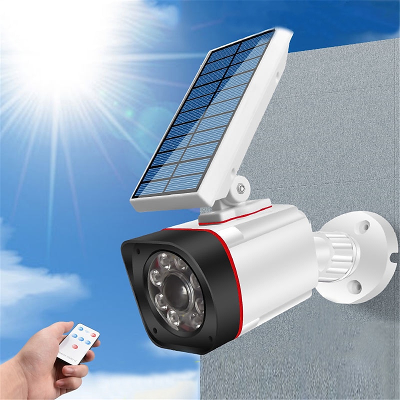 Simulated Solar Monitoring Camera with Infrared Light Outdoor Human Body Sensing Courtyard Light Automatically Lights Up Street Lights in Dark
