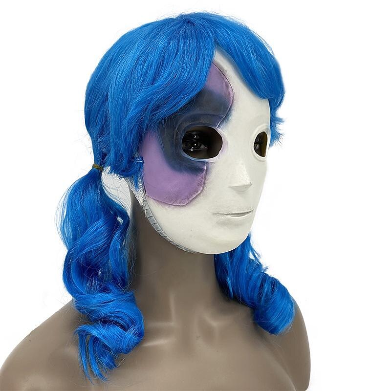 Sally Halloween Mask Halloween Props Sally Face Funny Scary Costume Adults' Men's Women's Halloween Carnival Mardi Gras Easy Halloween Costumes Dress Up4