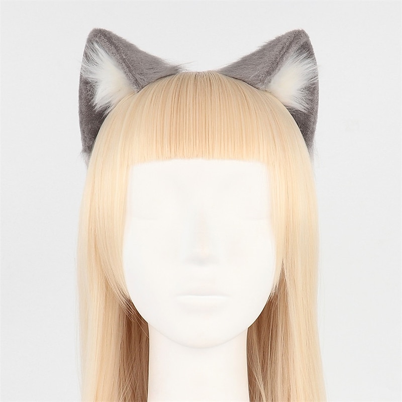 Beast Ear Headband Cosplay Cute Simulation Cat Ear Live Broadcast Hair Accessories Styling Cat'S Ears (Steamed Cat-Ear Shaped Bread) Headband3