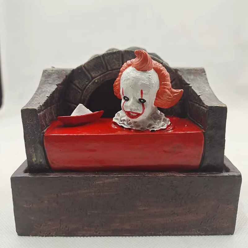 Halloween Horror Resin Decorative Lamp Artwork Decoration Desktop Halloween Decorative Revenge Joker Female Ghost Illuminating Decorative Button Battery2