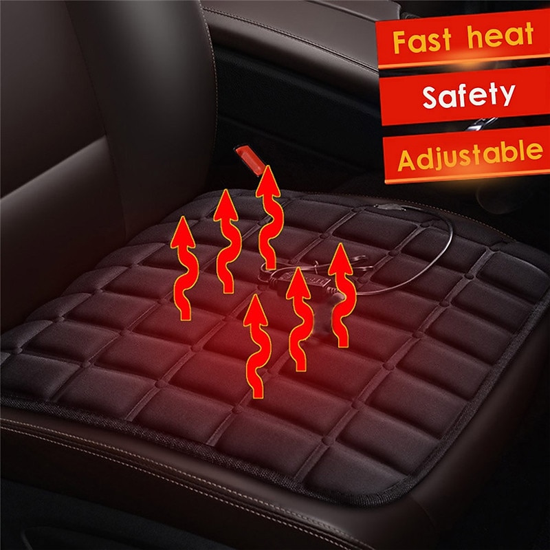 Heated Car Seat Cushion, Heating Warmer Pad, Winter Hot Cover, Office and Home Use