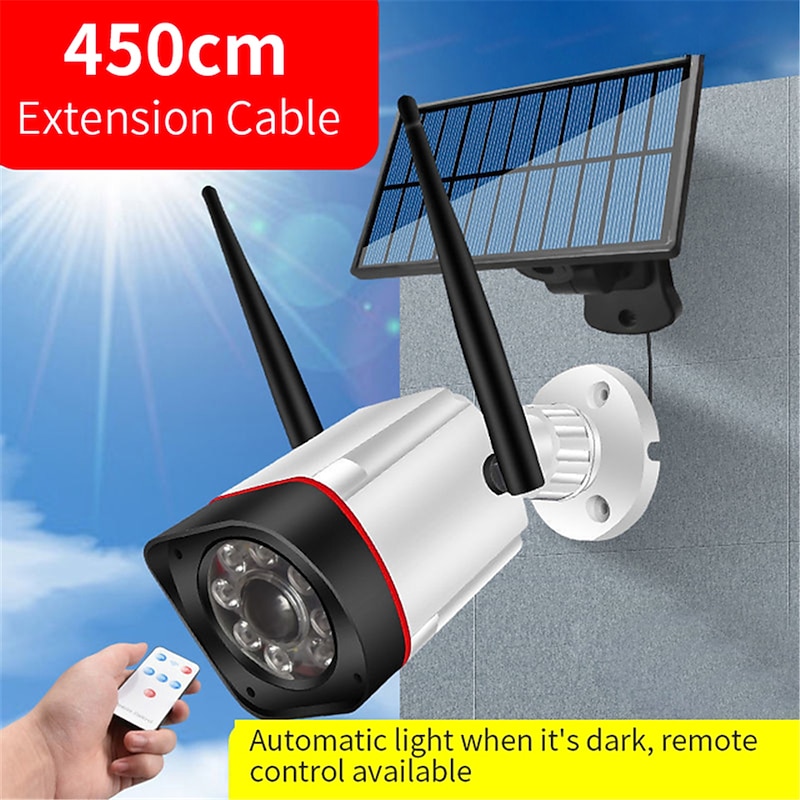 Simulated Solar Monitoring Camera with Infrared Light Outdoor Human Body Sensing Courtyard Light Automatically Lights Up Street Lights in Dark2