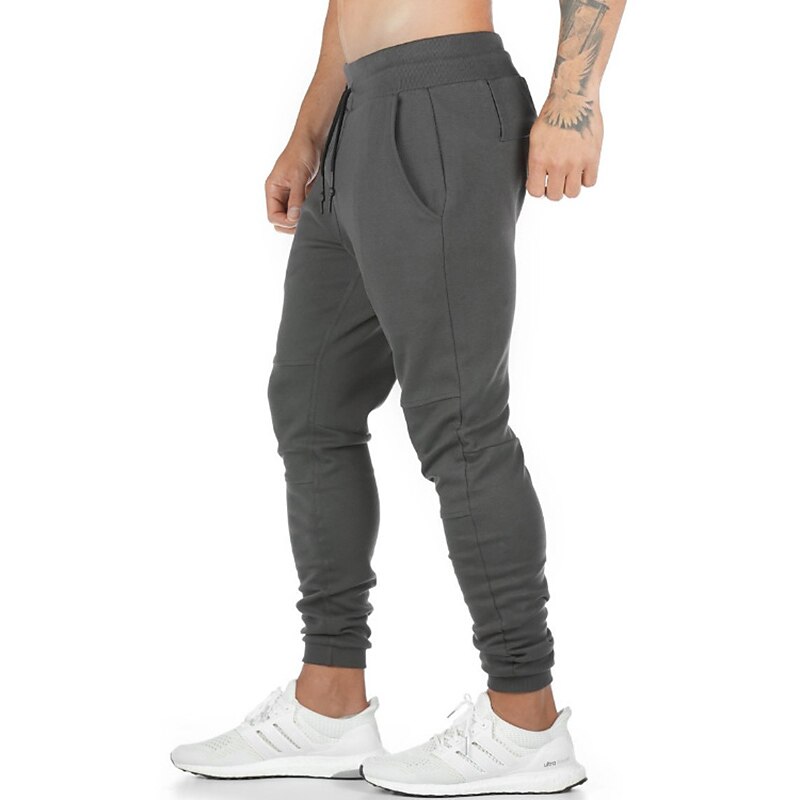 Men's Sweatpants Joggers Trousers Pocket Drawstring Plain Comfort Breathable Outdoor Daily Going out Fashion Casual Black Army Green4