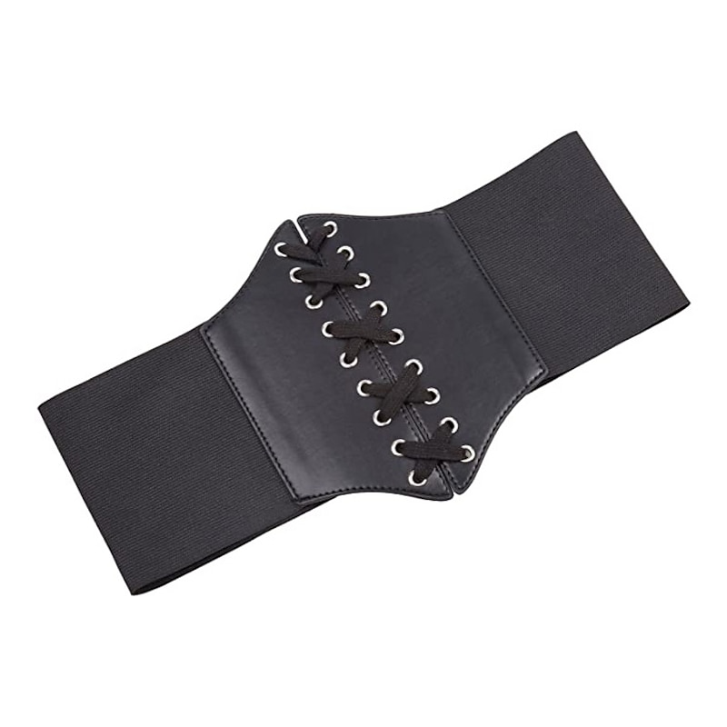 Costume Corset /Costumes Women/ Lace-up Cinch Belt Tied Corset Elastic Waist Belt2