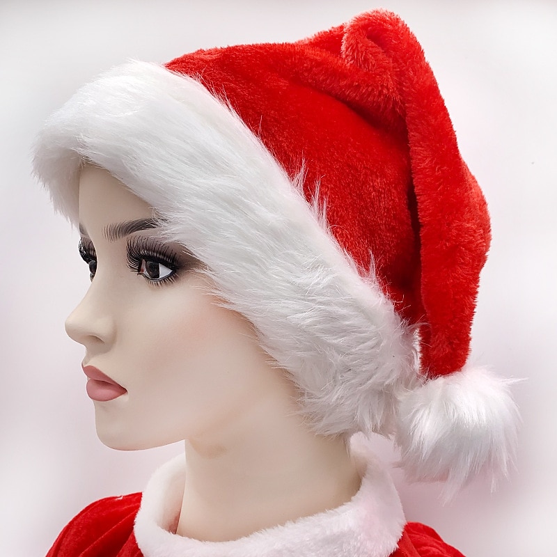 Santa Claus Christmas Hat Men's Women's Boys' Girls' Christmas Kid's Adults' Christmas Christmas Eve Christmas Party Hat4