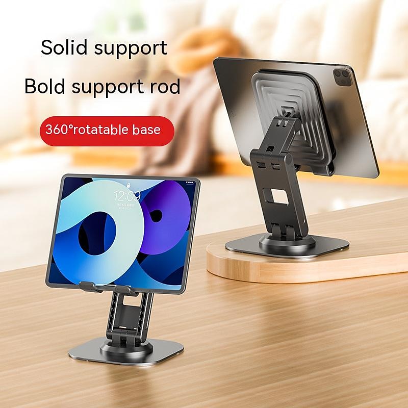 1PCS Metal Cell Phone Holder Multi-functional Folding Cell Phone Holder Support For iPhone Xiaomi Phone 360 Rotating Holder3