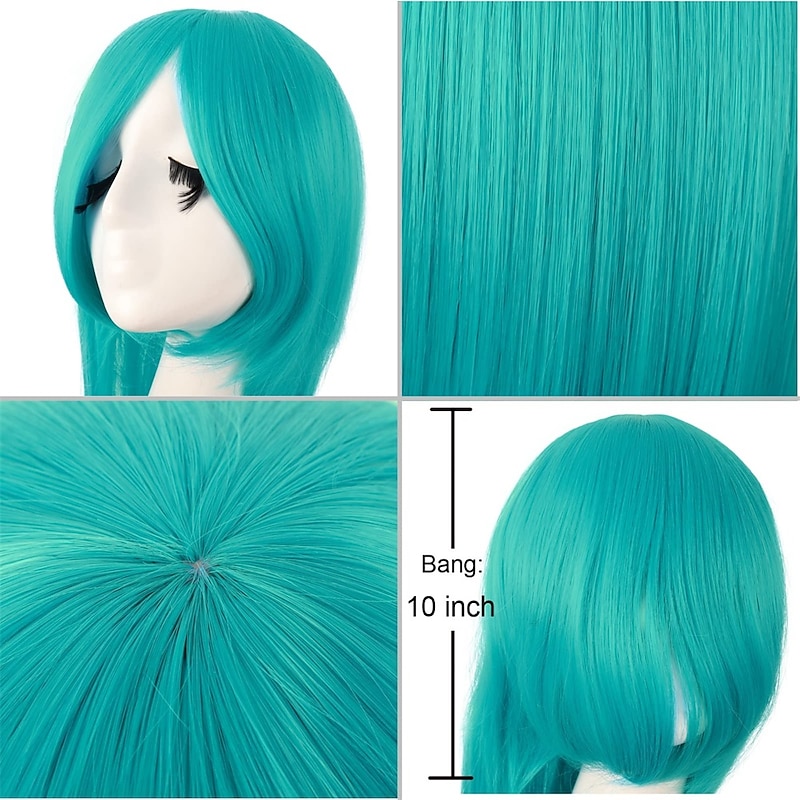 40 100cm Anime Costume Long Straight Cosplay Wig Party Wig Halloween Cosplay Party Wigs4