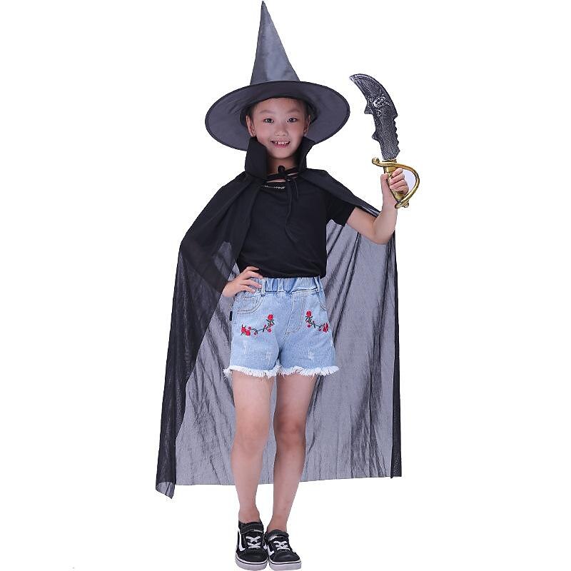 Vampire Dracula Halloween Cosplay Costume Cloak Masquerade Cosplay Kid's Adults' Men's Women's Boys' Halloween Carnival Masquerade Party / Evening Easy Halloween Costumes Dress Up3