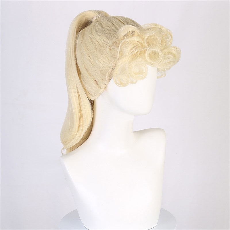 Movie Ponytail Curls Cosplay Wig Halloween Cosplay Party Wigs3