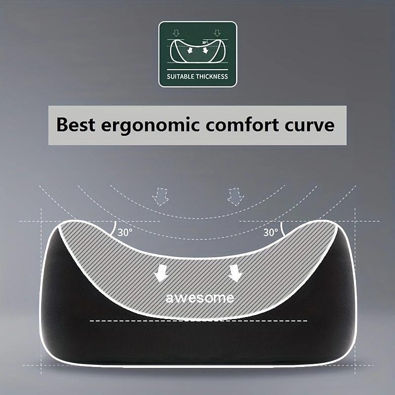 Car Seat Headrest Back Support Pad Soft Memory Cotton Neck Pillow Car Interior Accessories Universal Lumbar Cushion4