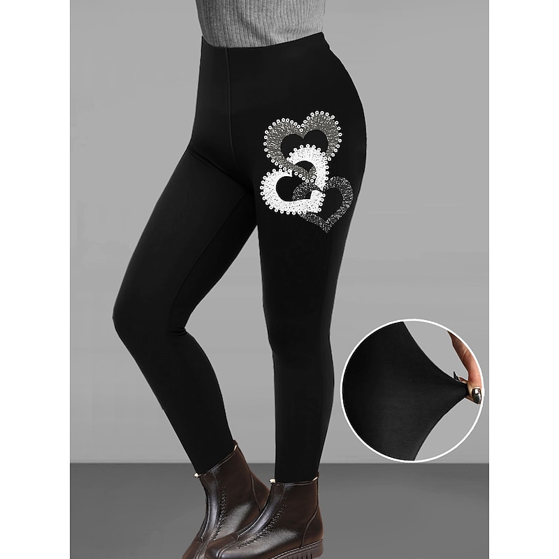 Women's Normal Leggings Cozy Leggings Designer Casual Ankle-Length High Rise Gradient Elastic Waist Print Breathability Comfortable High Elasticity Daily Wear Dark Chocolate Brown black Dark red2