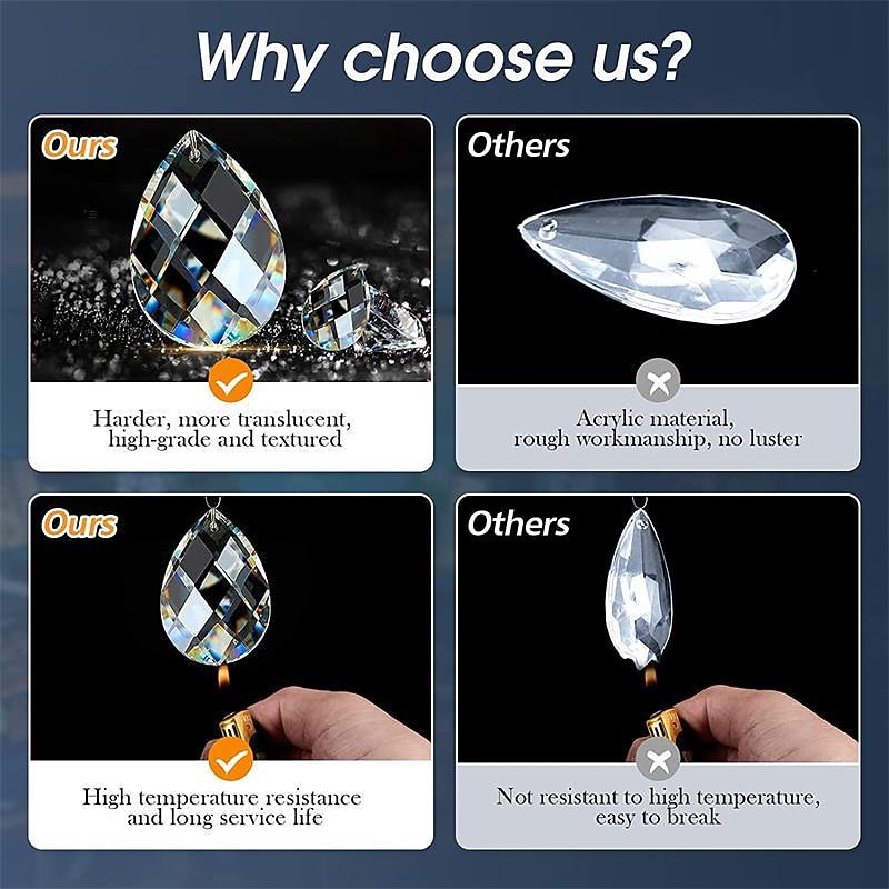 Modern Crystal Ceiling Light Anti-Corrosion and Anti-Rust Lamp Body Metal E27 Base Semi HangingFlush Mount Chandelier Hall,Bedroom LED Ceiling Light Fixtures 110-240V4