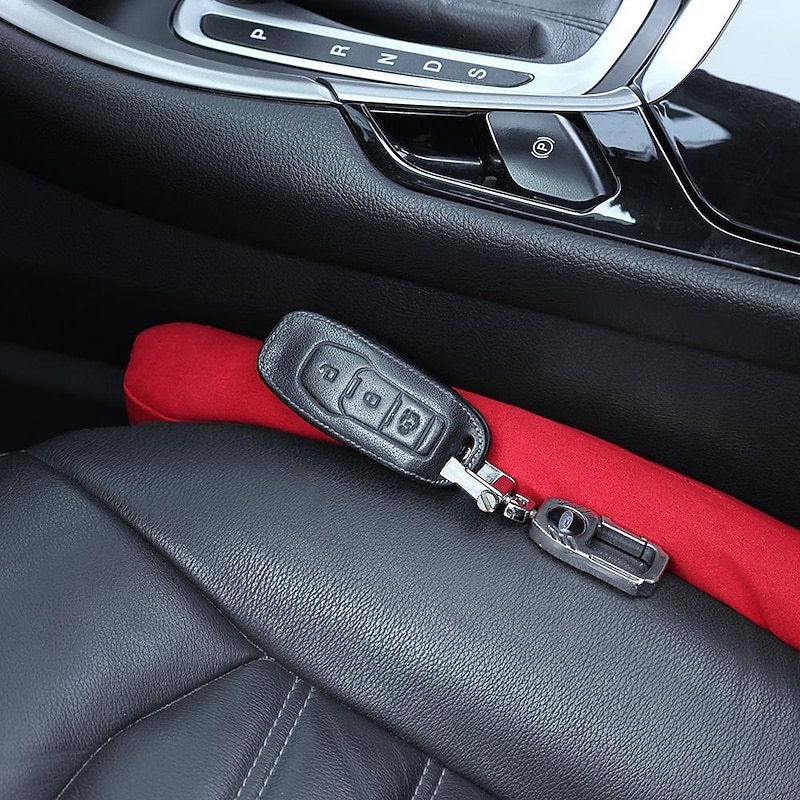 2Pc Car Seat Gap Filler Universal Soft Leakproof Padding Leak Proof Pads3