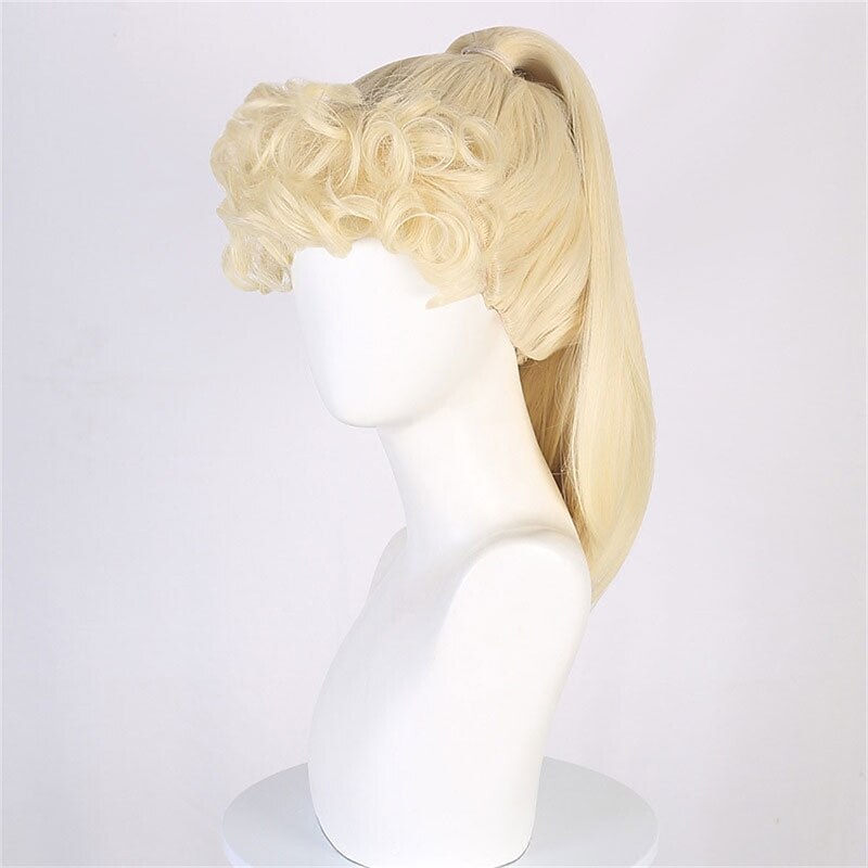 Movie Ponytail Curls Cosplay Wig Halloween Cosplay Party Wigs4