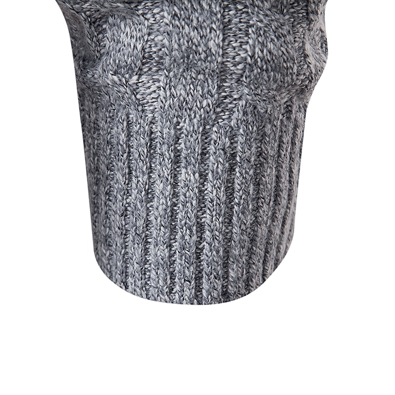 Men's Cardigan Sweater Cropped Sweater Ribbed Knit Regular Knitted Hooded Warm Ups Modern Contemporary Daily Wear Going out Clothing Apparel Fall & Winter Wine Red Blue M L XL4