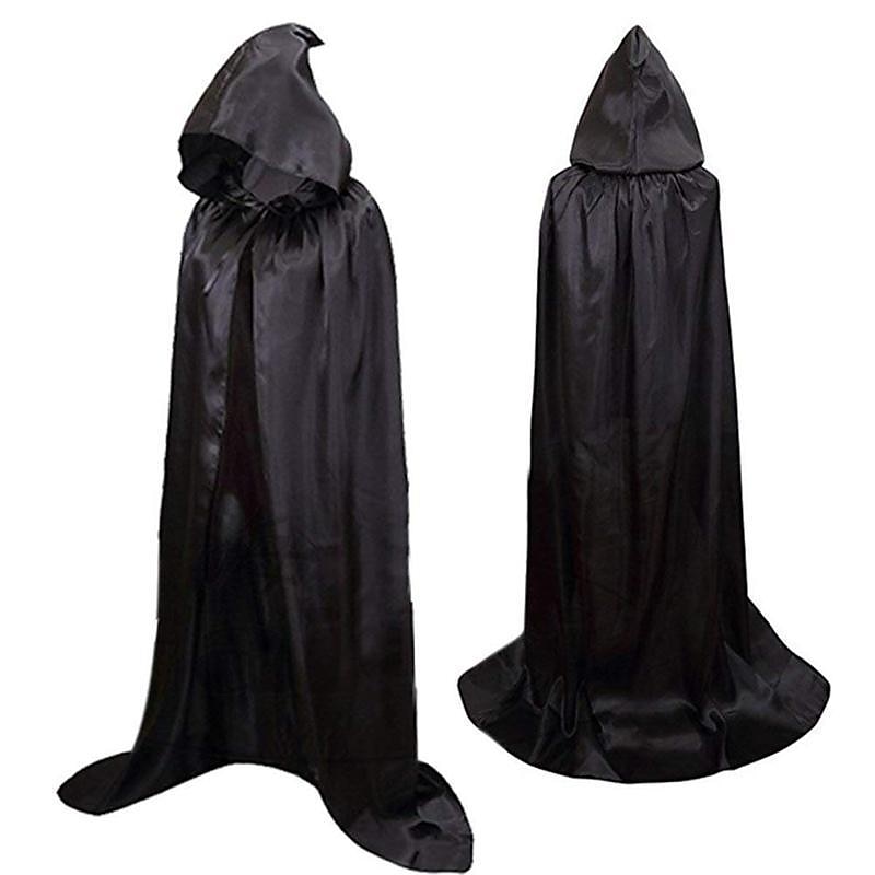 Retro Vintage Punk & Gothic Medieval Hooded Cloak Shawls Plague Doctor Viking Ranger Fancy Dress Men's Women's Celtic Viking Fantasy Masquerade Party / Evening Adults' Cloak2
