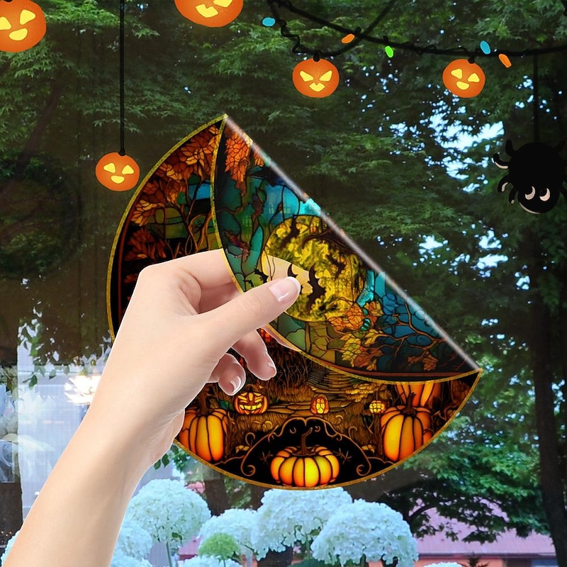 Halloween Glass Stickers Decoration Window Stickers Festive Atmosphere Party Decoration Wall Stickers3