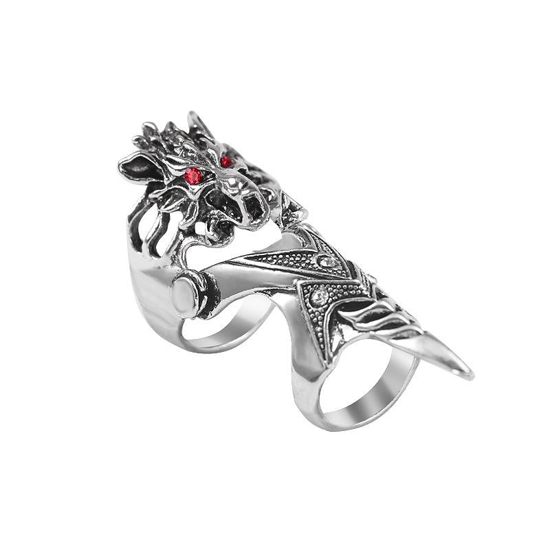 Dragon Halloween Finger Claws Knuckle Armor Ring Punk Gothic Dress Up Halloween Adults' Unisex Halloween Carnival Mardi Gras Easy Halloween Costumes Dress Up3