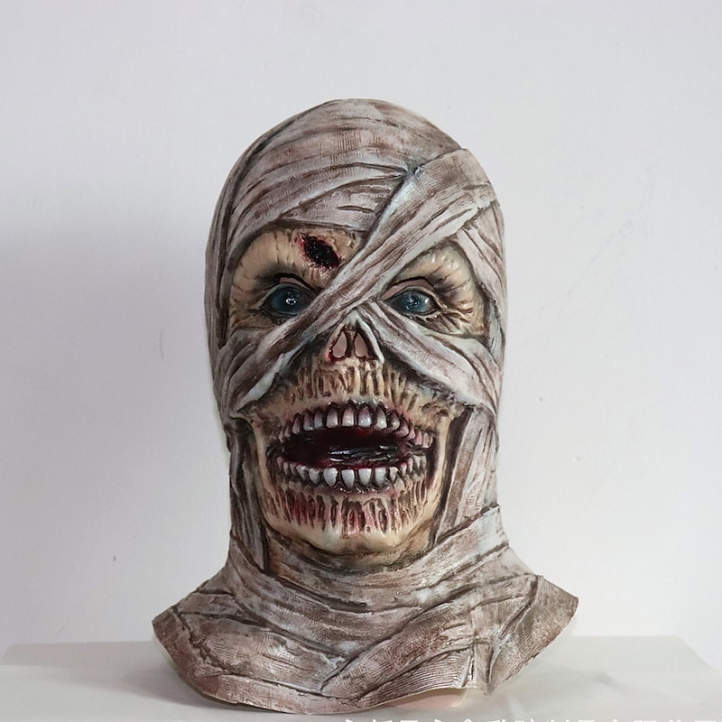 Mummy Halloween Mask Halloween Props Funny Scary Costume Adults' Men's Women's Halloween Carnival Mardi Gras Easy Halloween Costumes Dress Up