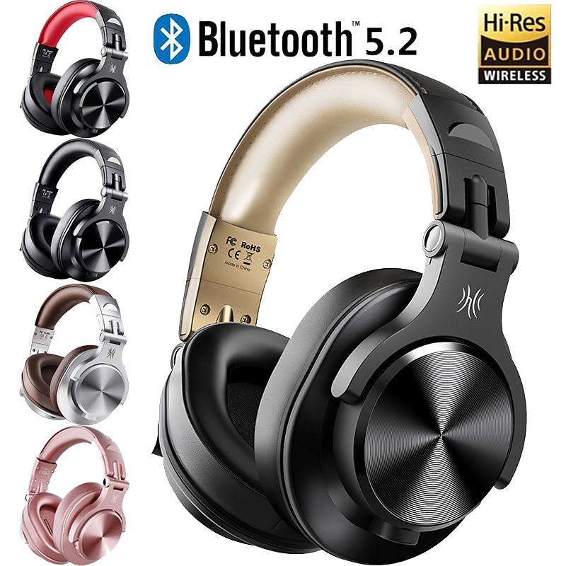 OneOdio Bluetooth Over-Ear Headphones with Mic | Wireless & Corded Dual-Mode Headphones for Drum Piano PC Phones Laptop-72 Hours Playtime