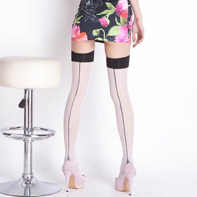Women's Stockings Party Gift Daily Retro Acrylic Fibers Casual Leg Shaping Casual / Daily 1 Pair4
