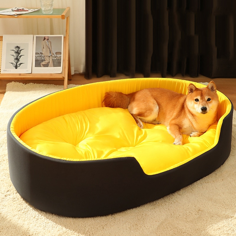 Dual Color Pet Nest Washable Double Sided Cushion Pet Cat Nest Four Seasons Cat Dog 3D Dog Nest