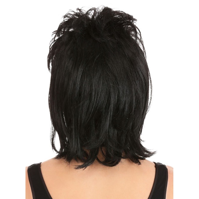 Beetlejuice 2 Lydia Deetz Cosplay Costume Party Wig 80s Rocker Wig Halloween Cosplay Party Wigs4