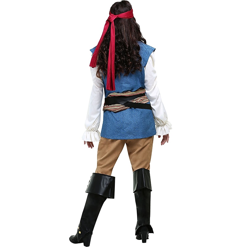 Pirate Halloween Cosplay Costume Fancy Costume Carnival Costume Cosplay Costumes Adults' Women's Halloween Carnival Masquerade Easy Halloween Costumes Dress Up3