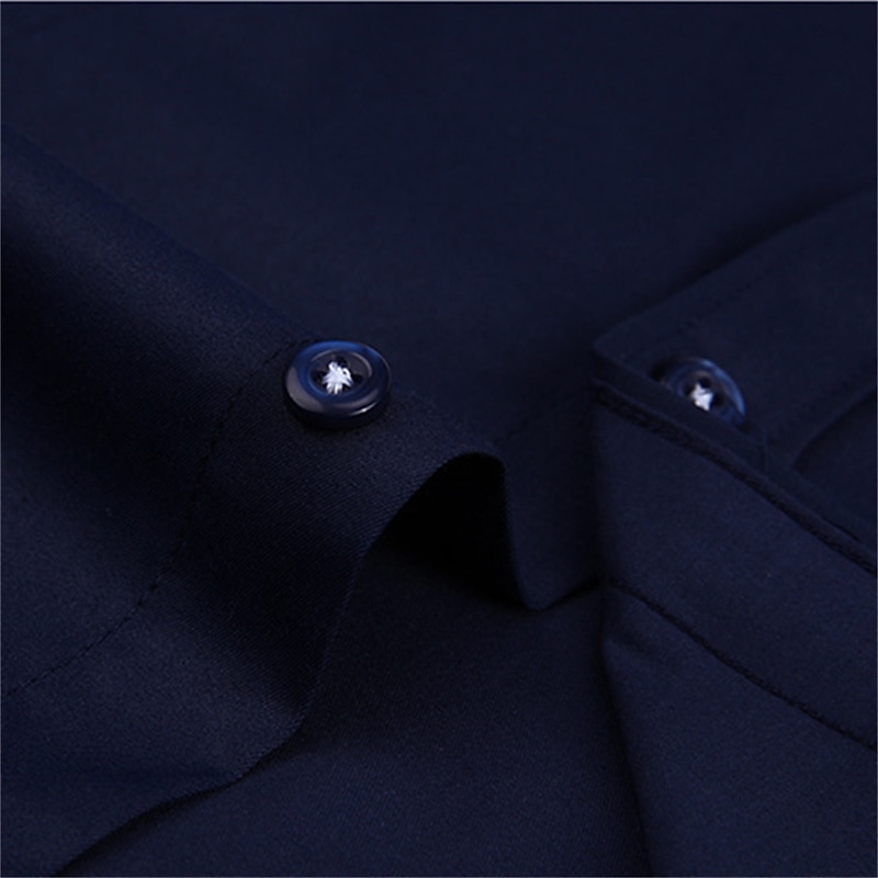 Men's Dress Shirt Button Down Shirt Non Iron Shirt Collared Shirt Plain Wedding Work Light Pink White Red Khaki Short Sleeve Collar All Seasons Clothing Apparel2