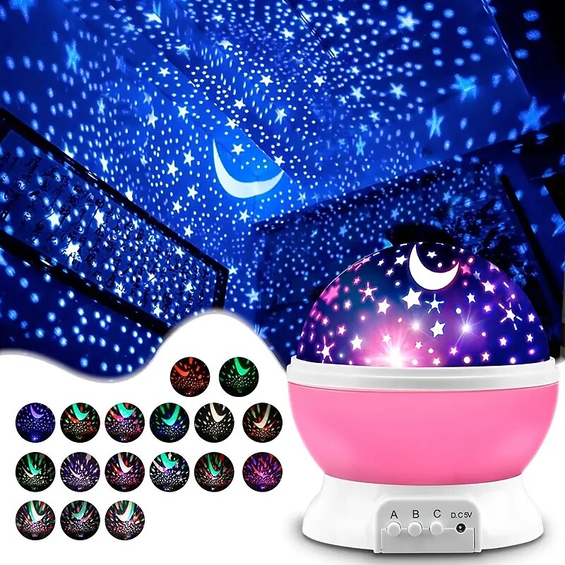 1pc Star LED Night Light Projector Star Light Stockings Stuffed Girls Toys Suitable For 3-12 Years Old Boys Girls Gifts 3-12 Years Girls Boys Toys Birthday Festival Gift