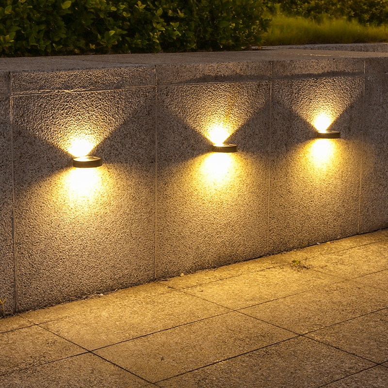 Solar Wall Light Outdoor Home Lighting Street Light Balcony Atmosphere Wall Wash Spot Light Garden Step Fence Courtyard Waterproof Landscape Lamp3