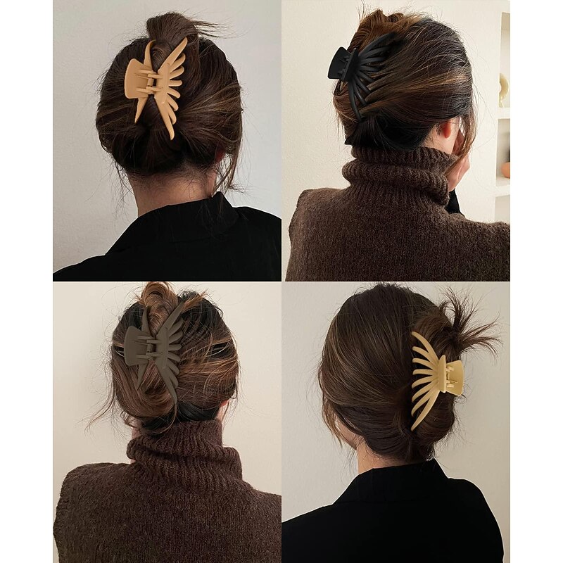 Hair Clips for Women, 4.7 Inch Large Claw Clips for Thick Thin Long Hair, Strong Hold Big Jaw Hair Clips Matte Non-Slip,Styling Hair Accessories for Women Girls Christmas Gifts Stocking Stuffers2