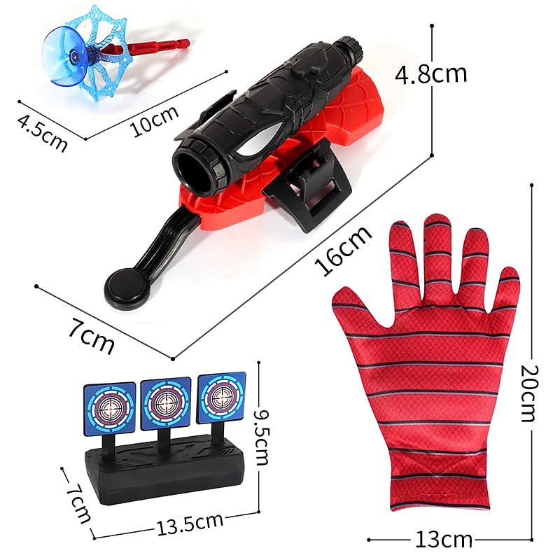 Spider Web Shooter2pcs Spider Web Shooters for Kids Spider Toys for Boys 4-6Hero Boys ToysSuitable for Role-Playing Halloween Festival Children's Party Gifts4